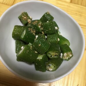 超簡単！オクラの胡麻和え